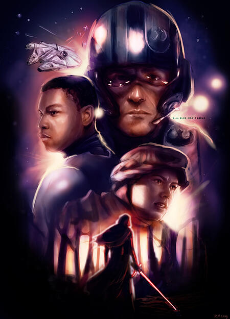 Poster feito por fans de Star Wars VII