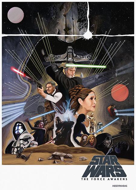 Poster feito por fans de Star Wars VII