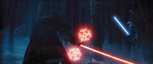 Montagem feita por fãs de Star War VII